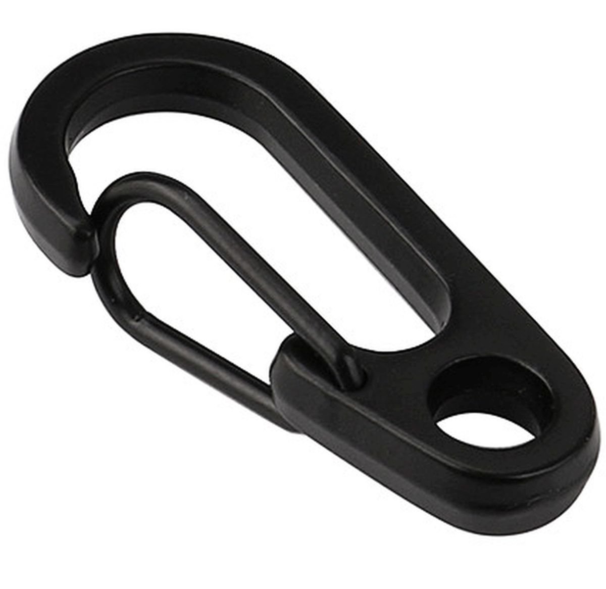 Simply the Best 2 x Carabiners BLACK Small CARABINER CLIP Snap Hooks
