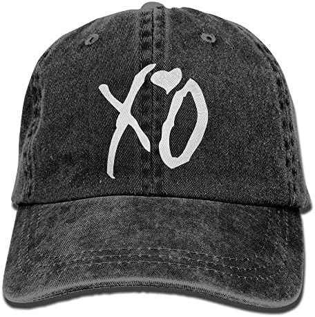 Unisex Adult Cowboy Cap XO Adjustable Baseball Hat Black