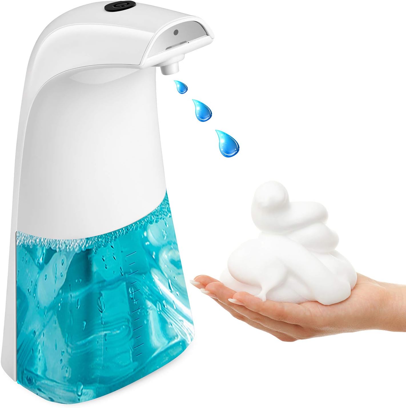 AGOAL Soap Dispenser, Automatic Foaming Soap Hand Dispenser, 250ml Touchless Infrared Motion Sensor Foam Soap Dispenser for Bathroom Kitchen Office