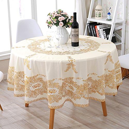 European-style tablecloths/ tipping round table cloth/ table cloth/Waterproof oil cloth/ disposable dust cloths/ mat-C diameter180cm(71inch)