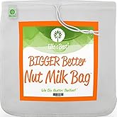 Ellie's Best Pro Quality Nut Milk Bag - Big 12"X12" Commercial Grade - Reusable Almond Milk Bag & All Purpose Strainer – Fine