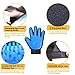 ASENKU Pet Grooming Glove Comfortable Efficient Pet Hair Remover Mitt Perfect for Cats & Dogs with Long or Short Fur Breathable Washing Deshedding Massage Tool, One Pair