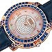 Burgi Swarovski Crystal Women's Watch - Unique Diamond Hour Markers on Mother of Pearl Dial with Colored Swarovski Crystals On Genuine Leather Strap Watch - BUR156