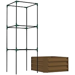 Outsunny Galvanized Raised Garden Bed, 55" Tall