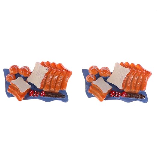 BESTonZON 2 Piezas Simulación Pan de jamón Mini refrigerador de ...