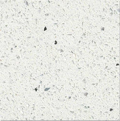 Amazon Com Sparkle White Prefabricated Quartz Counter Top Left