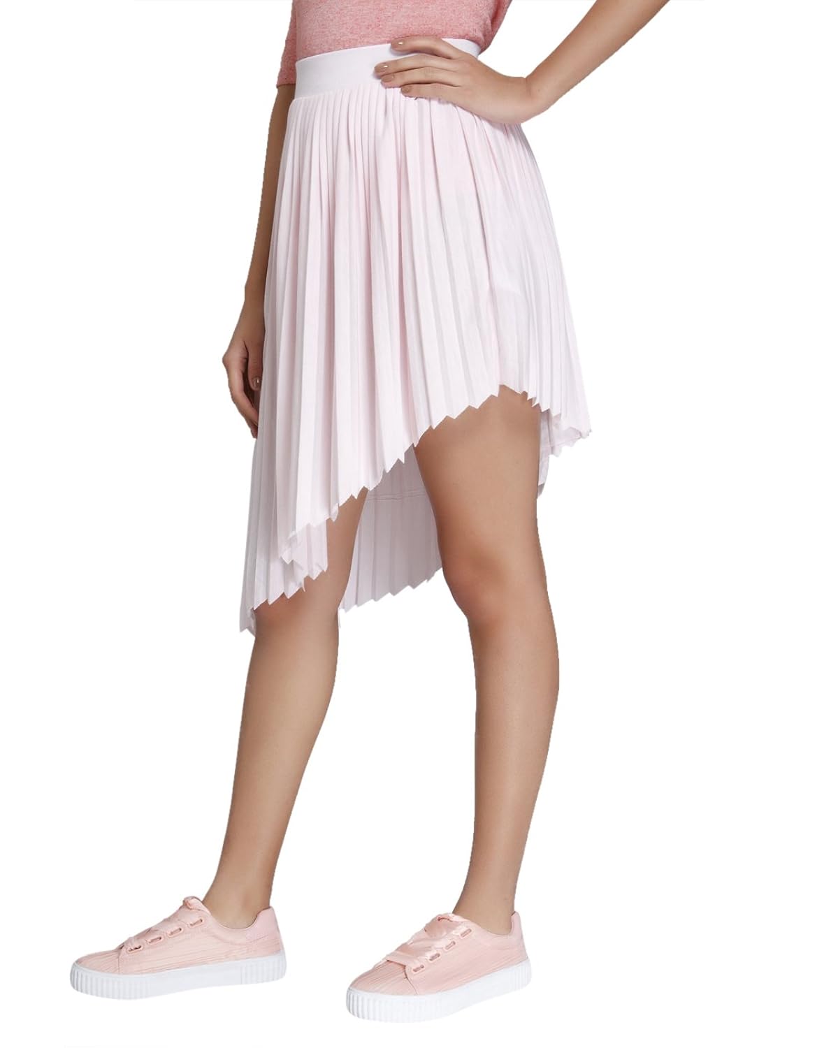 vero moda women's asymmetric midi skirt
