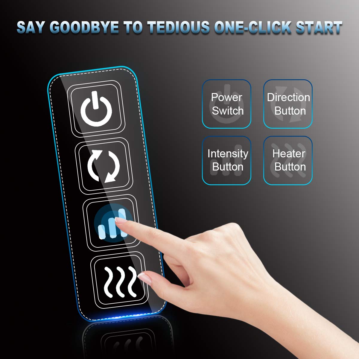 Mo Cuishle Shiatsu Back Shoulder and Neck Massager with Heat, Electric Deep Tissue 4D Kneading Massage, Best Gifts for Women Men Mom Dad, Fathers Day, Mothers Day, Christmas Gifts