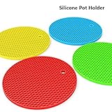 Pot Holders and Oven Mitts [set of 4] Heat Resistant Pad Silicone Garlic Peeler