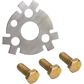 4605 Cam Lock Plate kit fit for Chevrolet V8 SBC 350 | Camshaft Retainer Plate Gasket Includes Bendable Locking Tabs &amp; High-Strength Bolts