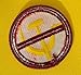 Greater Glory Goods Anti-Communist Embroidered Patch, 1 Round, 3 inches, Red/Burgundy, Political/Symbolic, Iron-On