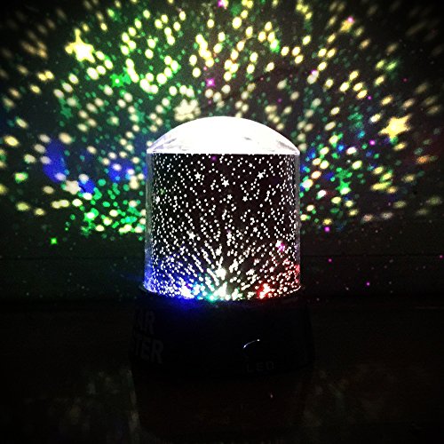 image for Night Light Projector Lamp, DIGOO DG-SNL Colorful Cosmos&Star 2-in-1 P