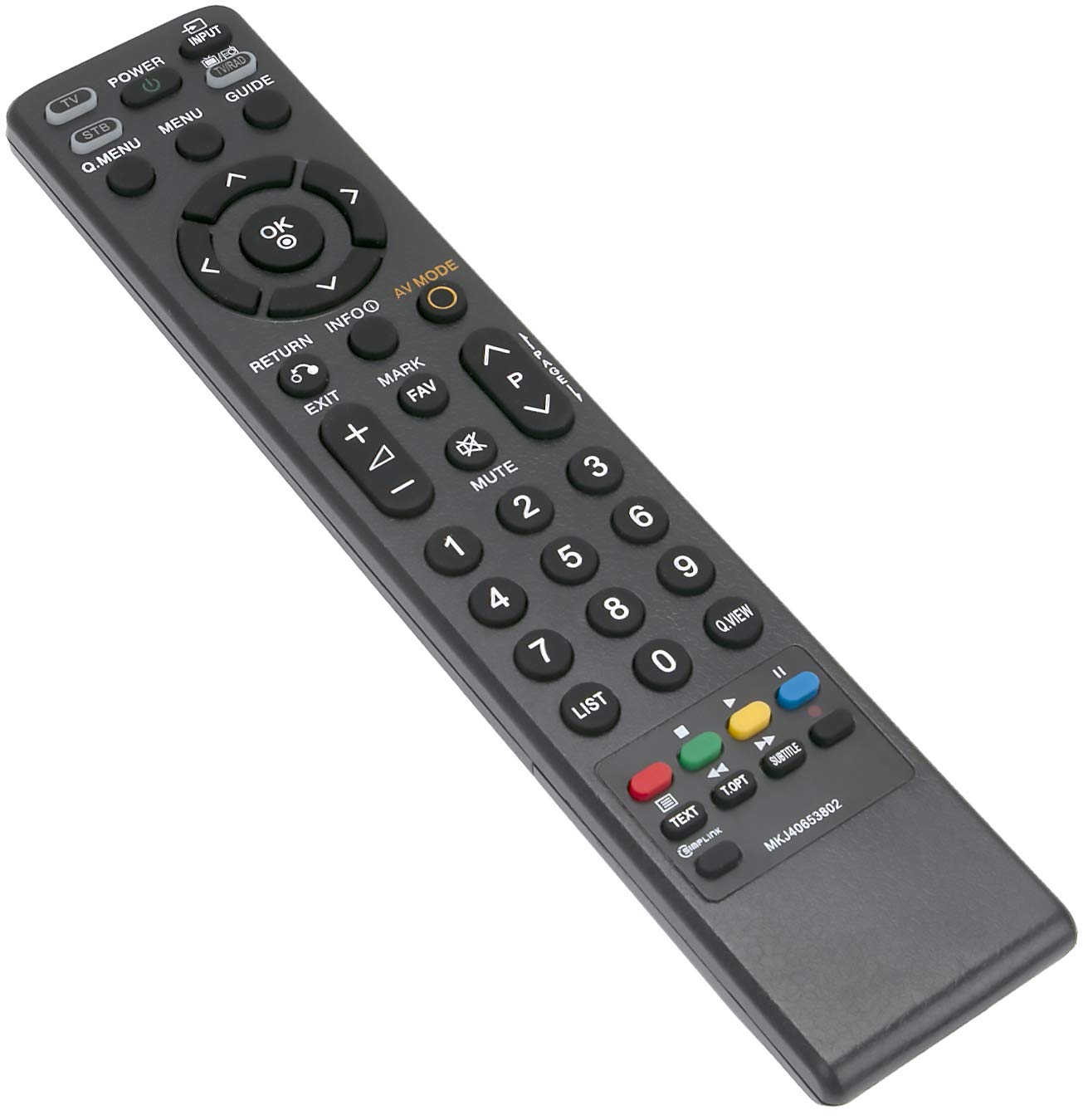 ALLIMITY MKJ40653802 Remote Control Replacement for LG Smart TV 52LG5000 47LG7500 47LG6000 42LG5000 42LG3000 42LG2000 37LG7500 37LG5020 37LG5010 37LG5000 37LG3000 32LG3000