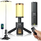 Clemas Telescopic Camping Lights Rechargeable 14000 mAh Led Multifunction Magnetic Lanterns Job Site Lighting Cordless Dimmable Camping Tent Lamp Portable Power Supply 6000LM IPX5 Waterproof
