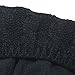 ANZERMIX® Women's Fleece Cable Knitted Liners Rain Boot Socks (M, Black)