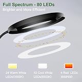 wolezek Halo Grow Light 80 LED Full Spectrum 65in 360° Gooseneck 3 Color view 2
