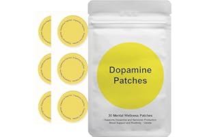 CVVDOOK Dopamine Patches | Vegan Mood Support Patches for Daily Mental Wellness | Positivity & Motivation - Supports, Plant-Based Formula 30 Pack