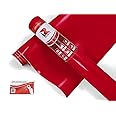 RVINYL Avery Dennison SW900 438-O Satin Carmine Red Supreme Wrapping Film Vinyl Vehicle Car Wrap Sheet Roll - (12in x 60in w/Application Card)