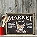 Barnyard Designs Market Fresh Eggs Retro Vintage Tin Bar Sign Country Home Decor 10
