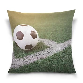 Amazon Com Soccer Football Stadium Corner Pillow Case Bed Sofa