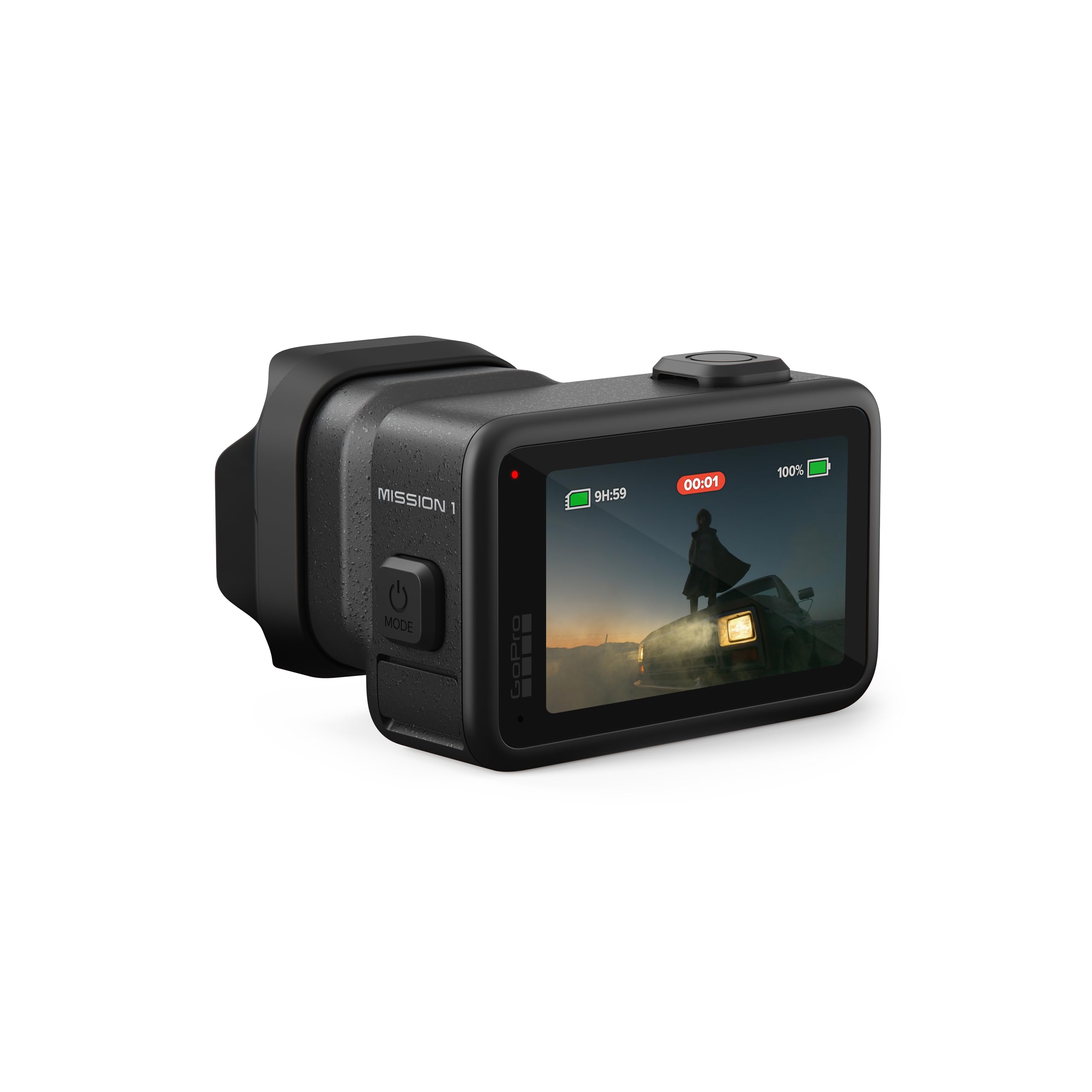 GoPro Mission 1 – Action-Kamera in Kinoqualität mit 8K30-Video, 50-MP-Fotos, 1-Zoll-Sensor, hervorragender Leistung bei schwachem Licht, HyperSmooth-Stabilisierung und Live-Streaming 4