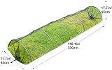 DIVCHI Cloche Net Grow Tunnel Plant Cover Black - Bird & Pest Protection view 2