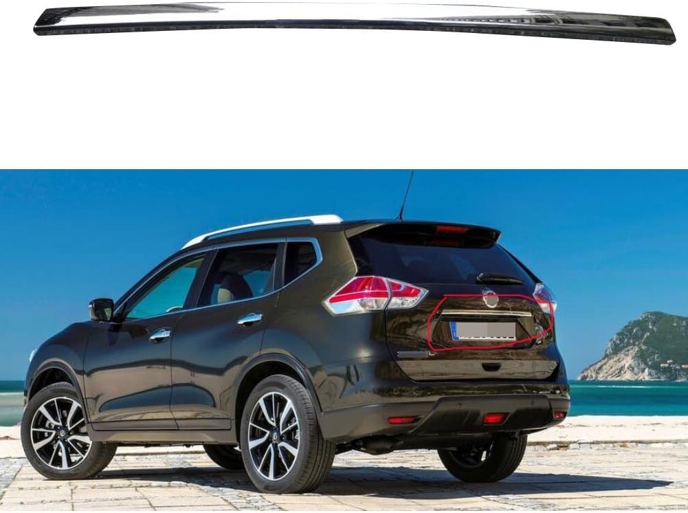 1 Pcs Chrome Rear Trunk Lids Bumper Moulding Cover Trim Generic fit for Nissan X-Trail 2014-2016