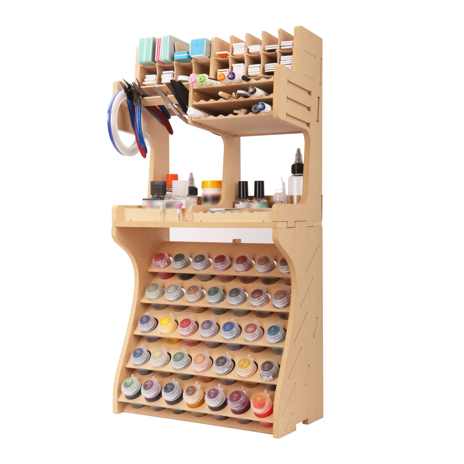 Modeling Paint Rack Bucasso Plastic Model Paint Rack Model Tool Organizer MDF Material ...