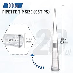eLabPal 100μl Pipette Tips Filter, Sterile