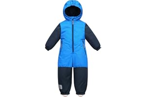 Owntop Kids Snowsuit One Piece | Waterproof Ski Suit | Warmth & Comfort | Girls Boys Snow Jumpsuits for Skiing Snowboarding