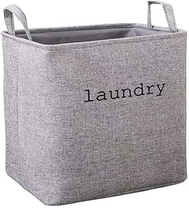 Honghaier - Cesta plegable para ropa sucia de EVA con asas cuadradas de