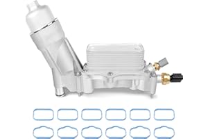 926-959 Oil Cooler Engine Oil Filter Housing Assembly Full Aluminum for Jeep Wrangler Grand Cherokee 3.6L Dodge Journey Charg
