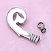 HooAMI Fish Hook Memorial Ash Urn Necklace Stainless Steel Cremation Jewelry