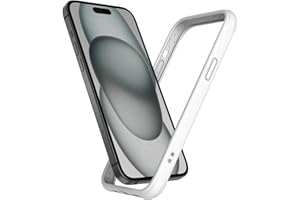 K TOMOTO for iPhone 15 Plus Bumper Case (6.7 Inch), [Shock-Absorb] [Raised Edge Protection] [Drop Protection] [Silky and Soft Touch] Liquid Silicone Frame Bumper Case, White