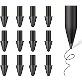 [OEM 12PCS] Carbon-Filled Tips for Remarkable Paper Pro Pen Tips,Durable Nibs Compatible with Remarkable Paper Pro 2024 Stylus Pen Replacement Tips/Nibs (12PCS Tips-Black)