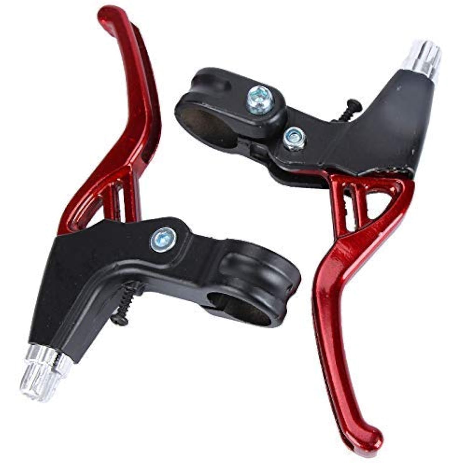 auvstar Brake Lever,Bicycle Brake Lever,Bicycle Brake Handle,Universal Full Aluminum Alloy Bicycle Brake Handle,Cycling, Road Bike, MTB, BMX, 2.2cm Diameter,Cycling Components Parts. (Red)