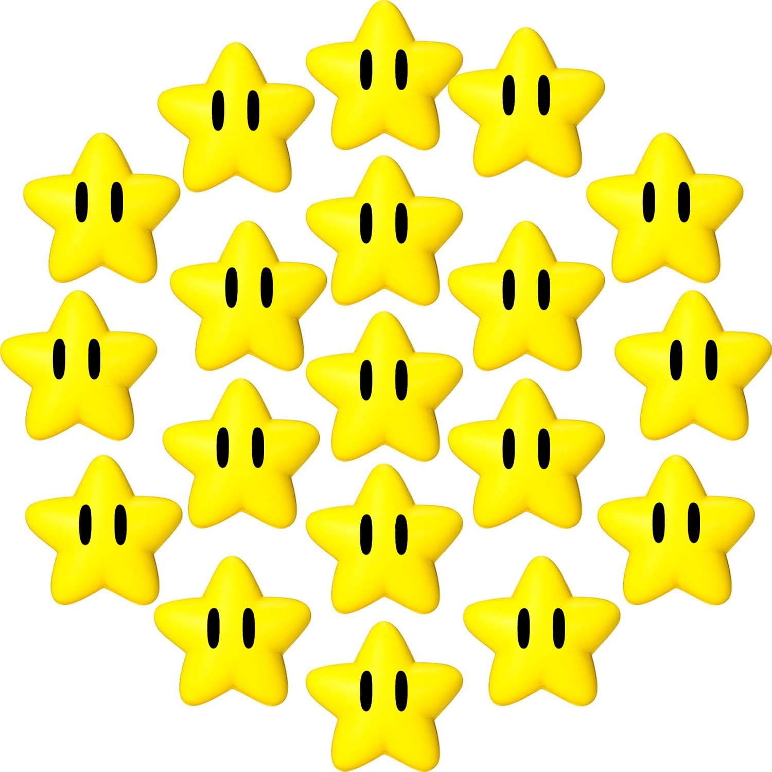 Photo 1 of PARTVON Mini Star Stress Ball for Video Game Birthday Decoration Party Favors Classroom Exchange Gifts Classroom Prizes School Carnival Reward Party Favors Fillers
