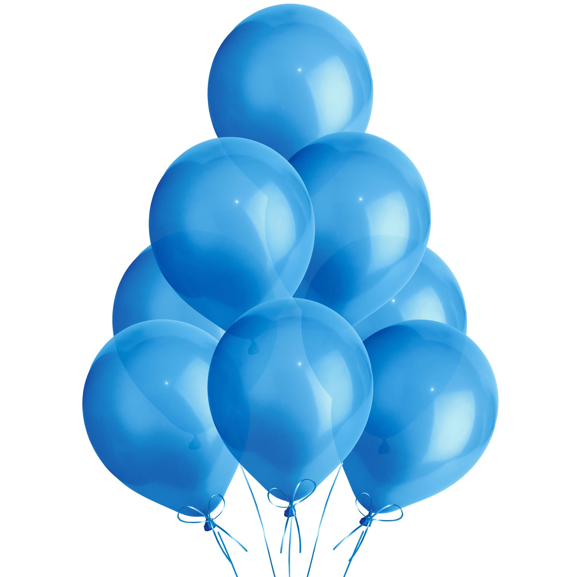 Metallic Blue Balloons 25 Pack, Large 12 Inch Thick Latex Biodegradable Helium Party Balloons for Birthday, Wedding, Baby Shower, Valentine's Day Events Decoration for Balloon Arch Garland — image 1
