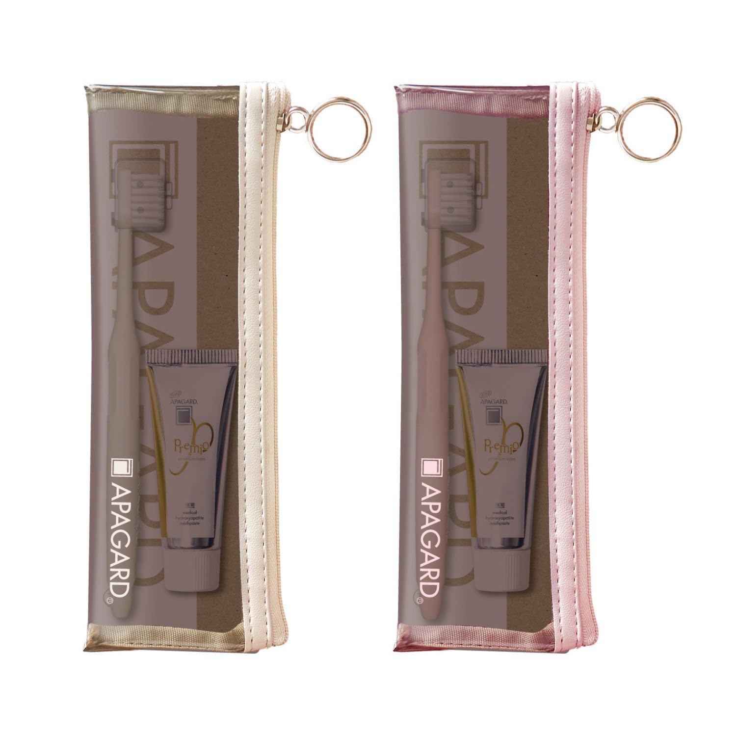 APAGARD(アパガード) プレミオ トラベルセット eco 1個入 携帯用 ハミガキ ホワイトニング プレミオ 20g + eco 歯ブラシ 1本 ※色は選べません商品画像