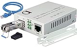 Single Mode LC Gigabit Fiber Media Converter