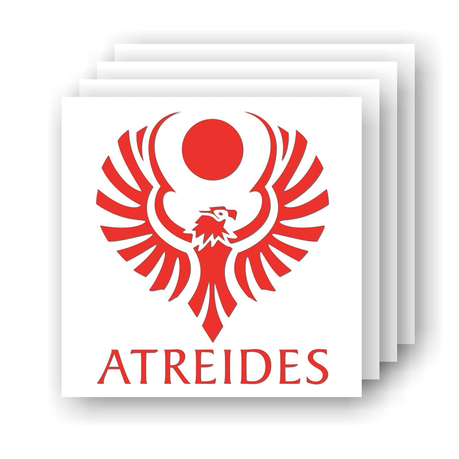Amazon Com House Of Atreides Red Hawk Crest Dune Inspired Small Vinyl Car Laptop Decal Handmade