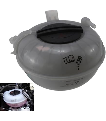 Front Radiator Coolant Overflow Tank Reservoir With Cap Compatible With 2005 2008 Dodge Magnum 2006 2007