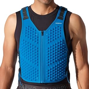 OMORPHO Men’s G-Vest Icon, 10 lb (up to 20 lb with optional G-Pack, sold separately), low-profile, fully adjustable comfort f