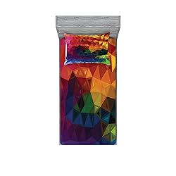 Lunarable Abstract 2 Pack Fitted Sheet & Pillow