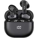 1 Hora Active Noise Cancelling Wireless Earbuds, Built-in 4 Mics, Bluetooth 5.4 in Ear Headphones, LED Display Stereo Bass Earphones with Charging case, for iPhone, Android Smartphone, Tablet, Laptop