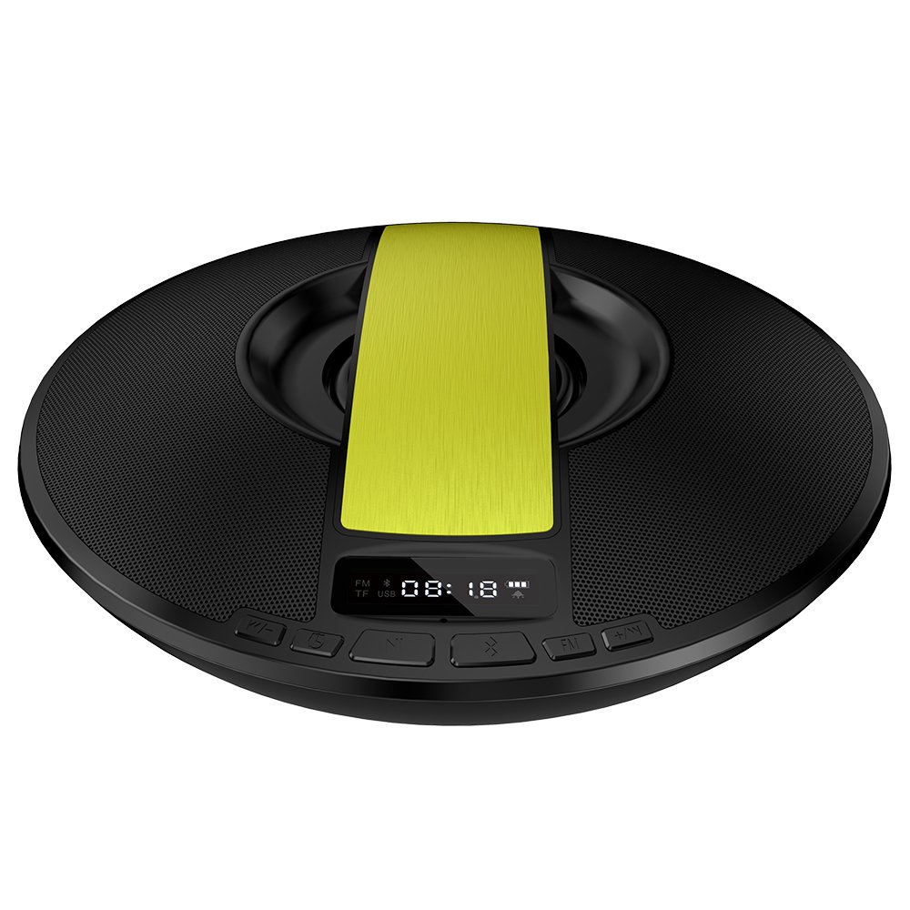 SARDiNE Portable Bluetooth Speaker with FM Radio, LED Display, HIFI Subwoofer Wireless ,Alarm 