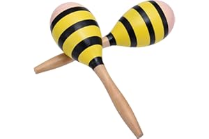 TDOCK Maracas for Adults Kids, 2 Pcs 9 Inch Wooden Maraca for Party Favors