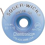 Chemtronics 80-1-10 Braid, DESOLDERING, Rosin SD, 10FT
