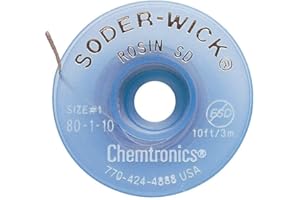Chemtronics 80-1-10 Braid, DESOLDERING, Rosin SD, 10FT