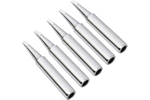 KA WAH CORE Soldering Iron Tips,900M Solder Tip Replacement, Solder Welding Replacement Tip Kit Use for Hakko, Radio Shack Solder Station etc (5PCS 900M-T-2.4D)